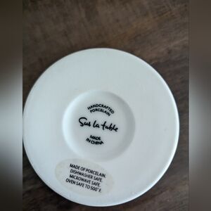 Sur La Table Handcrafted Porcelain Saucer